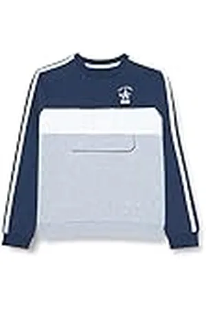 IKKS Sweat Tri-Colore NYC Poche Kangourou Xu15026.24 Sudadera, Gris chinado Medio, XXS para Niñas
