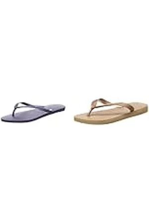 Havaianas Slim, Chanclas Mujer, Negro, 37/38 EU Top Tiras, Chanclas para Mujer, Dorado (Rose Gold), 37/38 EU
