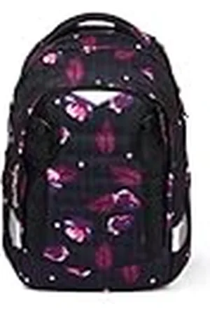 Satch Match Schulrucksack - ergonomisch, erweiterbar auf 35 Liter, extra Fronttasche - Mystic Nights - Lila, einheitsgröße