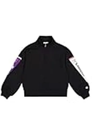 Champion Legacy Graphic Shop G (405024) -Ultra-Light Soft Compact Powerblend Fleece Full-Zip Sudadera Deporte Mujer, , 7-8 años para Niñas