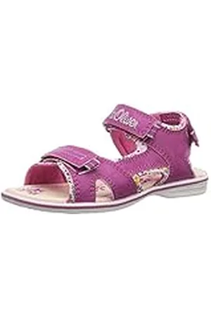QS by s.Oliver 38212 - Sandalias Abiertas de Material sintético niña, Color Rosa, Talla 27
