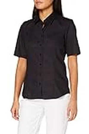 Seidensticker Regular Fit, Blusa de Manga Corta para Mujer, , 48
