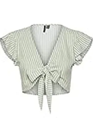 VERO MODA VMMYMILO SL Crop Tie Top WVN GA Camiseta sin Mangas, , M De Las Mujeres