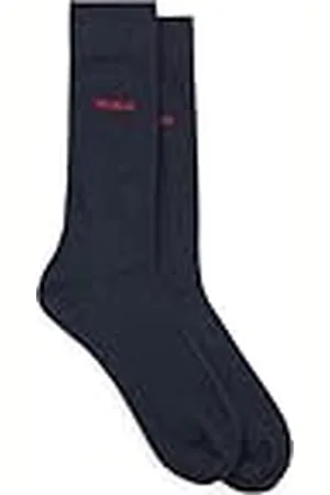 HUGO BOSS HUGO 2P RS UNI CC, Calcetines para Hombre, Azul (Dark Blue401), 40-46