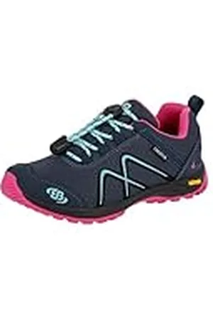 BRUTTING Guide, Zapatillas de Trekking y Senderismo, Azul Marino, Rosa y Turquesa, 25 EU