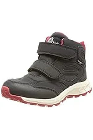 Jack Wolfskin Woodland Texapore Mid Vc K, Zapatillas para Caminar, Azul Oscuro y Rosa, 39 EU