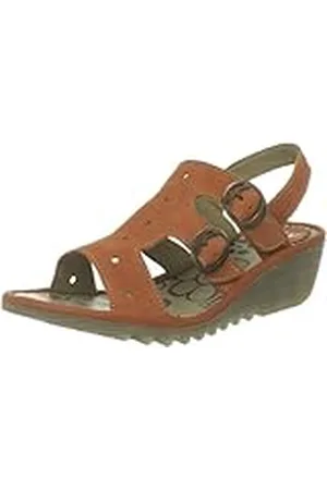 Fly London Ogla Ogla 500 385_Orange (008 Orange) - Zapatillas de casa de Caucho para Mujer, Color Naranja, Talla 41
