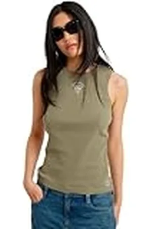 G-Star Para Mujer Camiseta Sin Mangas Racerback Ribbed Slim, , XS