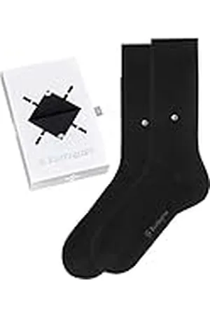Burlington Basic Uni Gift Box M SO algodón unicolor 2 pares, Calcetines Hombre, , 40-46