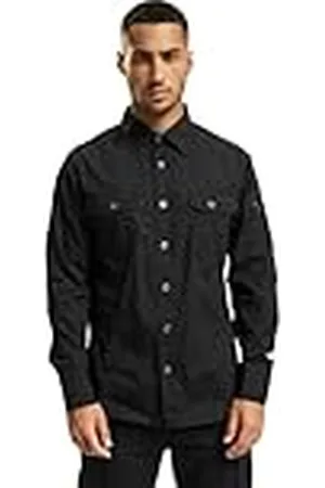 Brandit Slim Fit Shirt Long Sleeve, color: black, size: L