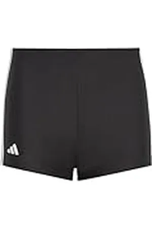 adidas Classic 3-Stripes Swim Boxers Bañador bóxer, Niños, Multicolor (Black/White), 15-16 Years