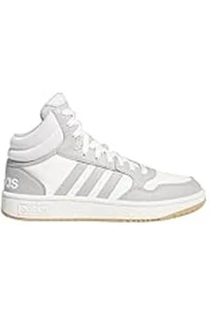 adidas Hoops 3.0 Mid Classic Shoes, Zapatos Mujer, Cloud White/Grey Two, 36 EU