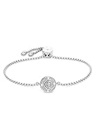 Fynch-Hatton Pulsera Slider con parte central Northstar de acero inoxidable, 18 cm, Acero inoxidable, No es una piedra preciosa