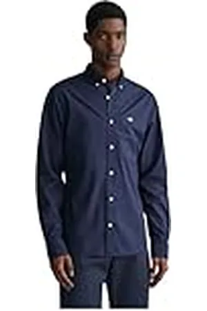 GANT Slim Poplin Shirt Camisa de Vestir, , M para Hombre