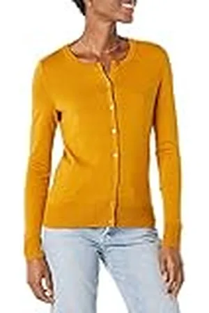 Amazon Jersey Cárdigan de Cuello a La Caja Ligero (Disponible en Tallas Grandes) Mujer, , L