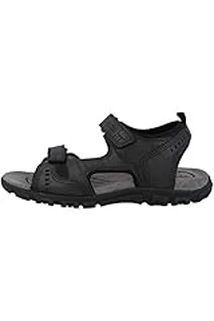 Geox Uomo Sandal Strada A, Sandalias para Hombre, (Black), 43 EU