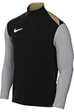 Nike FD7667-011 Dri-FIT Academy Pro 24 Drill Top K Sweatshirt Hombre Black/Wolf Grey/Jersey Gold/White Tamaño S