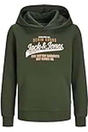 JACK & JONES JACK&JONES JUNIOR JJELOGO Sweat Hood 2 Col 24/25 Noos JNR Sudadera con Capucha, , 152 para Niños