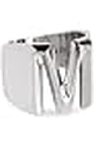 SINGULARU Anillo Personalizado Letter Signet. Macizo Ajustable. Latón con Acabado Baño de Oro de 18 Kt. Talla Unica. Joyas para Mujer. Letra M
