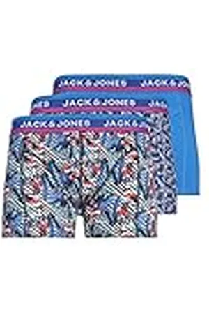 JACK & JONES Jaclakeland Trunks 3 Pack Bóxer, Blue Aster/Pack: Aster Blue-Aster Blue, L Hombres