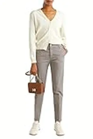 Benetton Cárdigan M/L 1002d6879 Suéter, Color Blanco, XL para Mujer