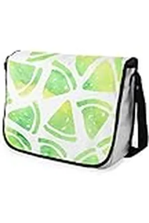 Bonamaison Bolsa de Mensajero con Estampado Digital con Correa Negra para Estudiantes, Bolsa de Cuerpo Cruzado, Bolsa de mensajería, Bolsa de Hombro para niños, niñas, niños, tamaño: 29 x 36 cm