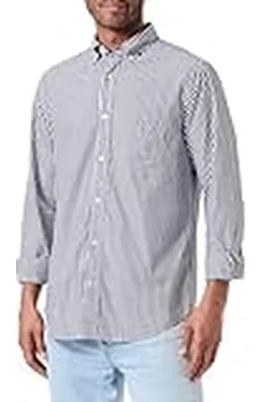 GANT Poplin Stripe Shirt Camisa REG Popelina Rayas, , S para Hombre