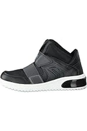Geox J Xled Boy A, Sneakers para Niño, (Black), 34 EU