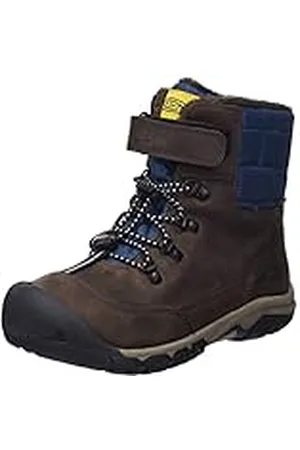 Keen Greta Boot Waterproof, Botas de Nieve, Coffee Bean/Blue Wing Teal, 34 EU