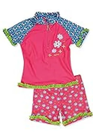 Playshoes UV Protection Bath Set Flowers Traje De Baño, Multicolor (Original 900), 98-104 Unisex niños
