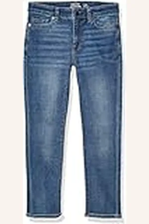 Amazon Pantalón Vaquero Elástico de Ajuste Entallado - Colores interrumpidos Niño, , 6 años Grande