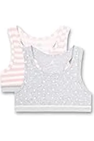 Sanetta Bustier im Doppelpack Grau Sujetador Deportivo, Color Gris Claro, 10 años para Niñas