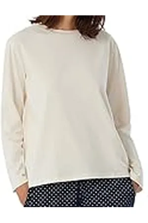 Schiesser Camisa de Dormir de Manga Larga Mix + Relax Camiseta de Pijama, Opaco, , 42 para Mujer