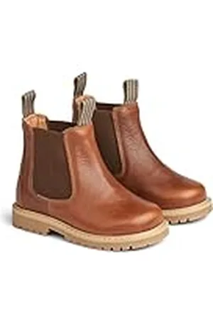 WHEAT Zapatos Infantiles Chelsea Botas de Invierno CAJ Unisex Niñas 90% Piel, 10% Suede Transpirable, Nieve, , 33 EU