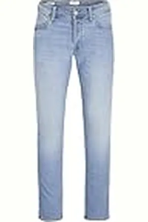 JACK & JONES Jjimike Jjoriginal Sq 330 Pls Pantalones vaqueros, Hombre, Blue Denim, 42W / 34L