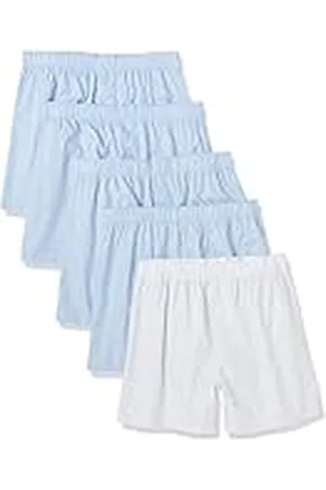 Amazon Bóxer de algodón Tejido (Disponible en Tallas Grandes y Altas) Hombre, Pack de 5, , XL