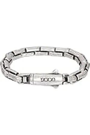 Ixxxi Men Pulsera de acero inoxidable para hombre Lourdes | 22cm, Groot, Acero inoxidable, No es una piedra preciosa
