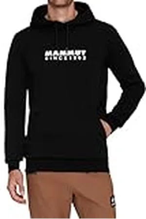Mammut Sudadera con Capucha ML Hombre Logo Negro-Blanco XXL