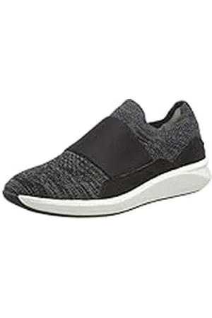 Clarks Un Rio Knit, Mocasines, para Mujer, Negro (Black Knit), 40 EU