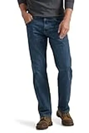 Wrangler Vaqueros clásicos de 5 Bolsillos y Corte Relajado Jeans, Slate Flex, 33W x 32L para Hombre
