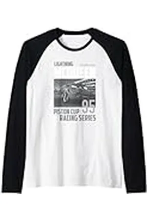 Cars Lightning McQueen Piston Cup Racing Series Camiseta Manga Raglan