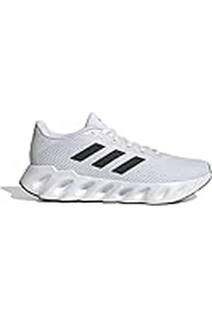adidas Switch Run Running Shoes, Zapatillas para Correr Hombre, Cloud White/Core Black/halo Silver, 45 1/3 EU