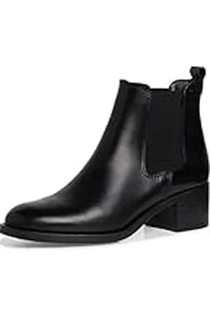 Tamaris Mujer Botines, señora Botas Chelsea,TOUCHit,Botas,Medias Botas,botín,Bota de Deslizamiento,Alto,Black,39 EU