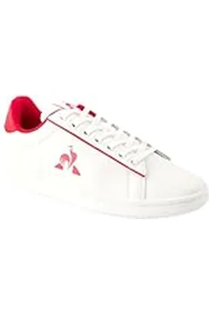 Le Coq Sportif LCS Court Clean W Optical White/Cerise, Zapatillas Mujer, 39 EU