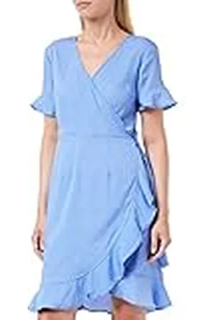 ONLY Onlolivia S/S Vestido Cruzado WVN Noos para Mujer