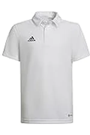 adidas Unisex niños Entrada 22 Polo Shirt, White, 9-10 Years