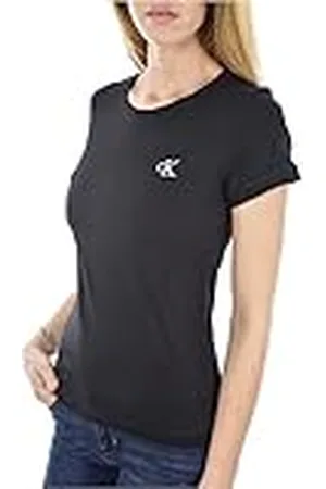 Calvin Klein Jeans Embroidery Slim tee J20J212883 Camisetas de Punto de Manga Corta, , 3XL Plus Tall para Mujer