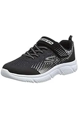 Skechers GO Run 650 NORVO, Zapatillas, Negro (Black & Gray Textile/Black Synthetic/Silver), 35.5 EU