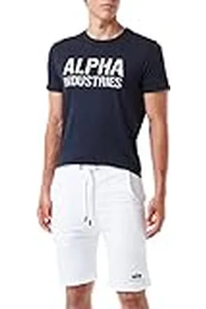 Alpha Industries Alpha Basic Short SL Pantalones Cortos, White, XS para Hombre