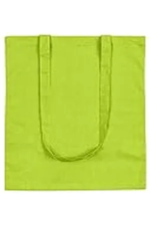 eBuyGB Lote de 10 Bolsas de Lona de algodón para la Compra y Playa de 42 cm, (Verde) - 1205848-10a